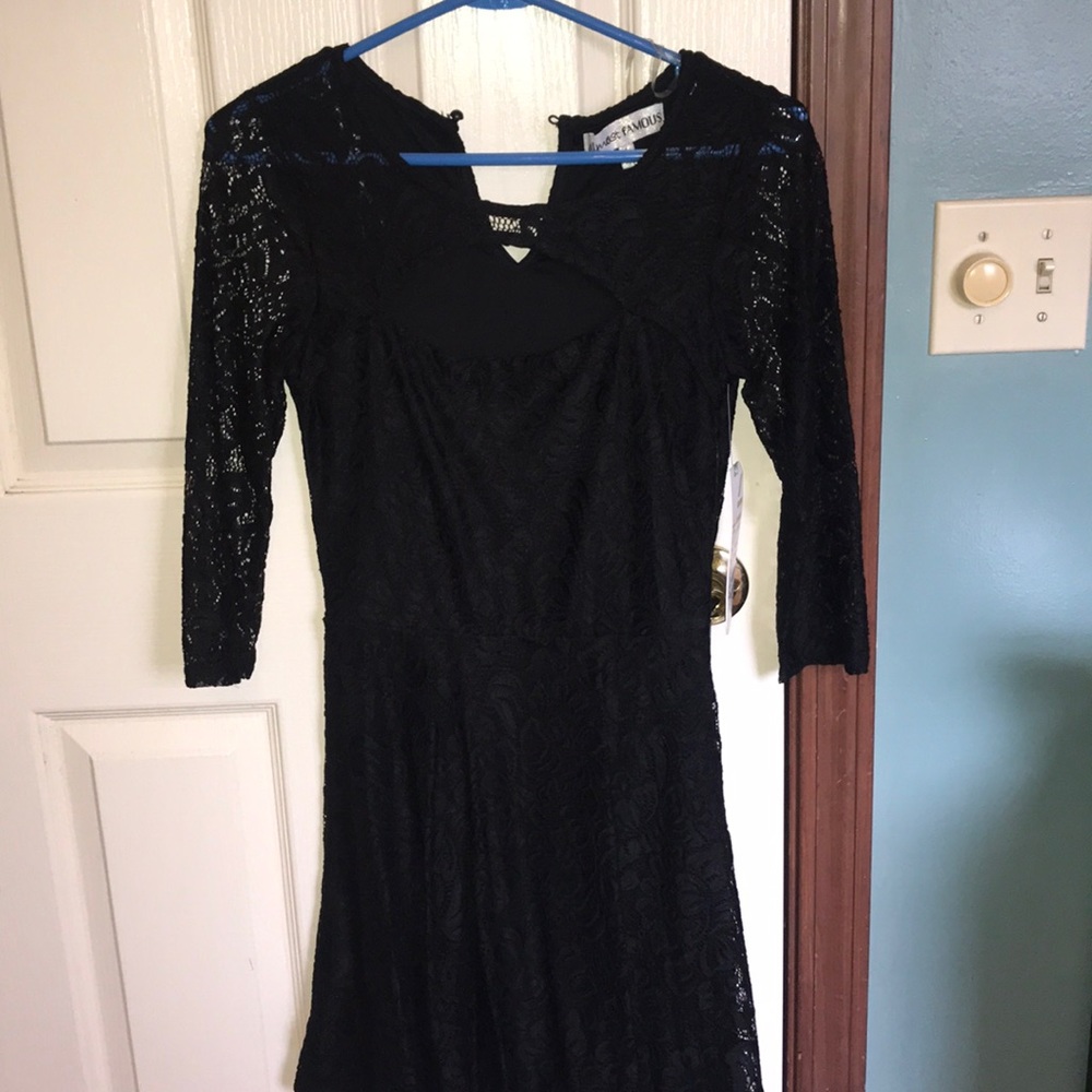 Black lace dress